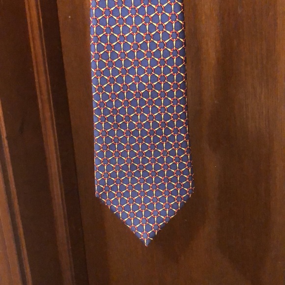 Hermes Tie - Blue/gold/ red - Picture 8 of 8